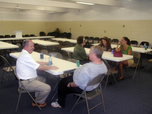 Fellowship in the Fellowship Hall